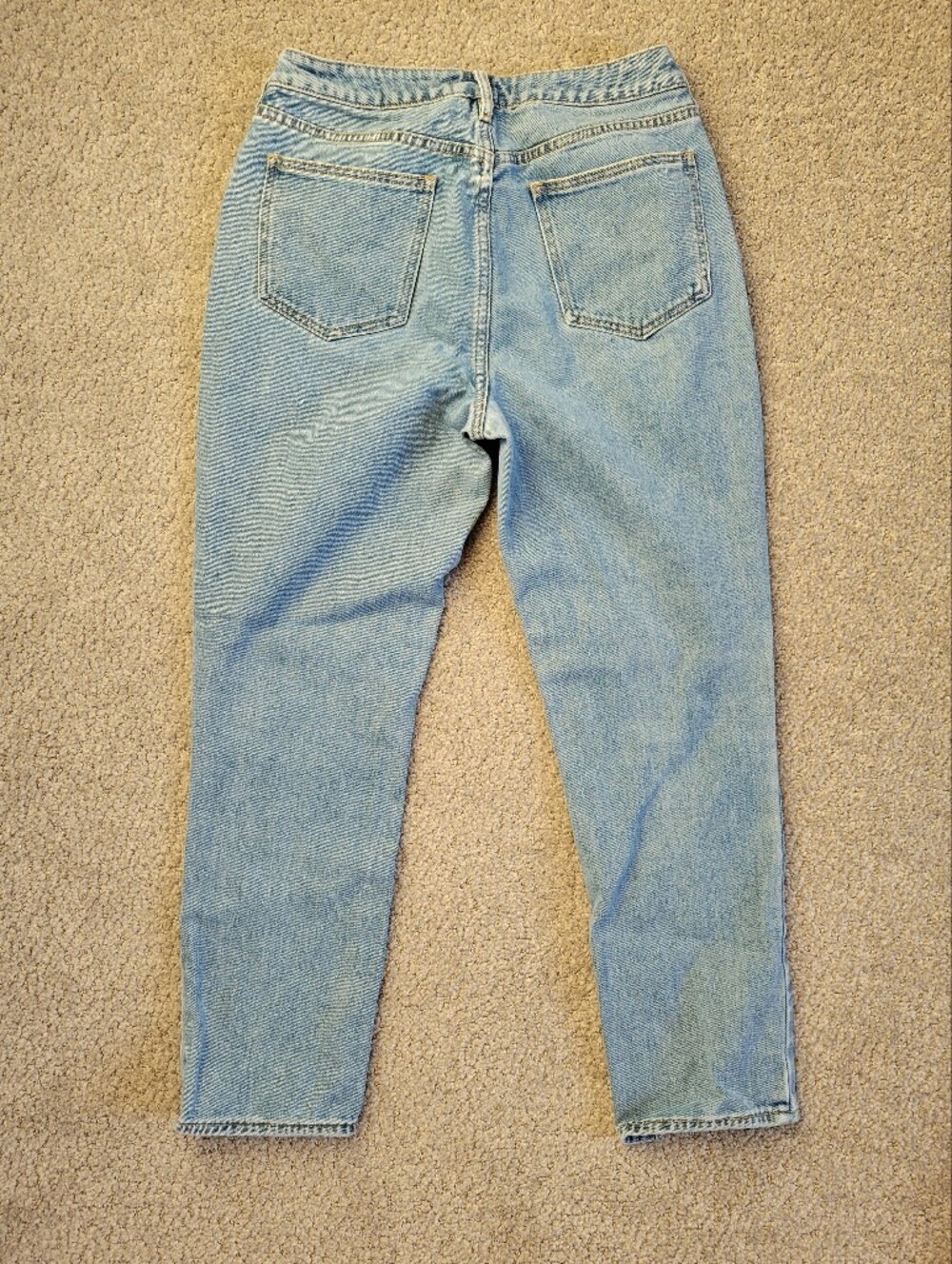 PacSun High Rise Straight Leg Jeans Light Wash Cotton Denim 26 Small